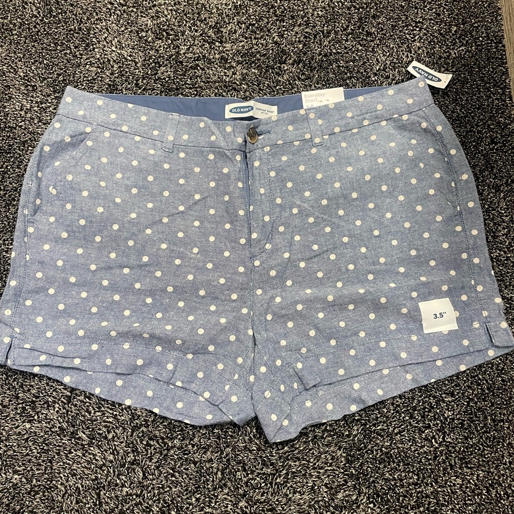Old Navy Blue Polka Dot Women's Shorts